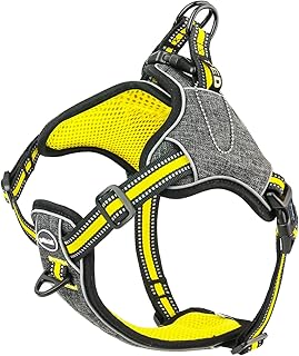 ThinkPet No-Pull Geschirr, Ausbruchsicheres Reflektierendes Step-in Hundegeschirr, Verstellbares Atmungsaktives Geschirr, mit hinterem/vorderem Clip für bessere Kontrolle product image