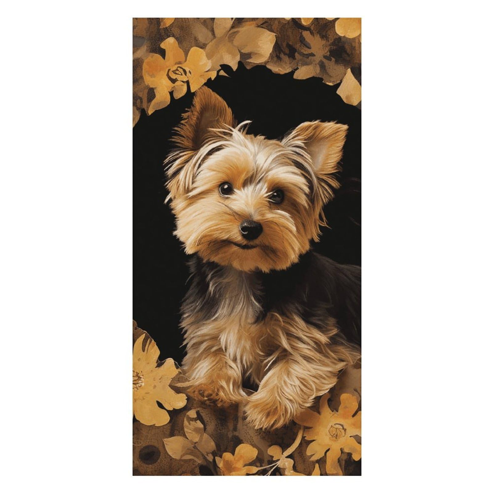 Yorkshire Terrier in The Cave Beach Towels Extra Large, Quick Dry Absorbent Multipurpose, Oversized Beach Towel, Sand Free Foldable Lightweight, Travel Towel, For Beach Pool Camping Travel Vacation, 6