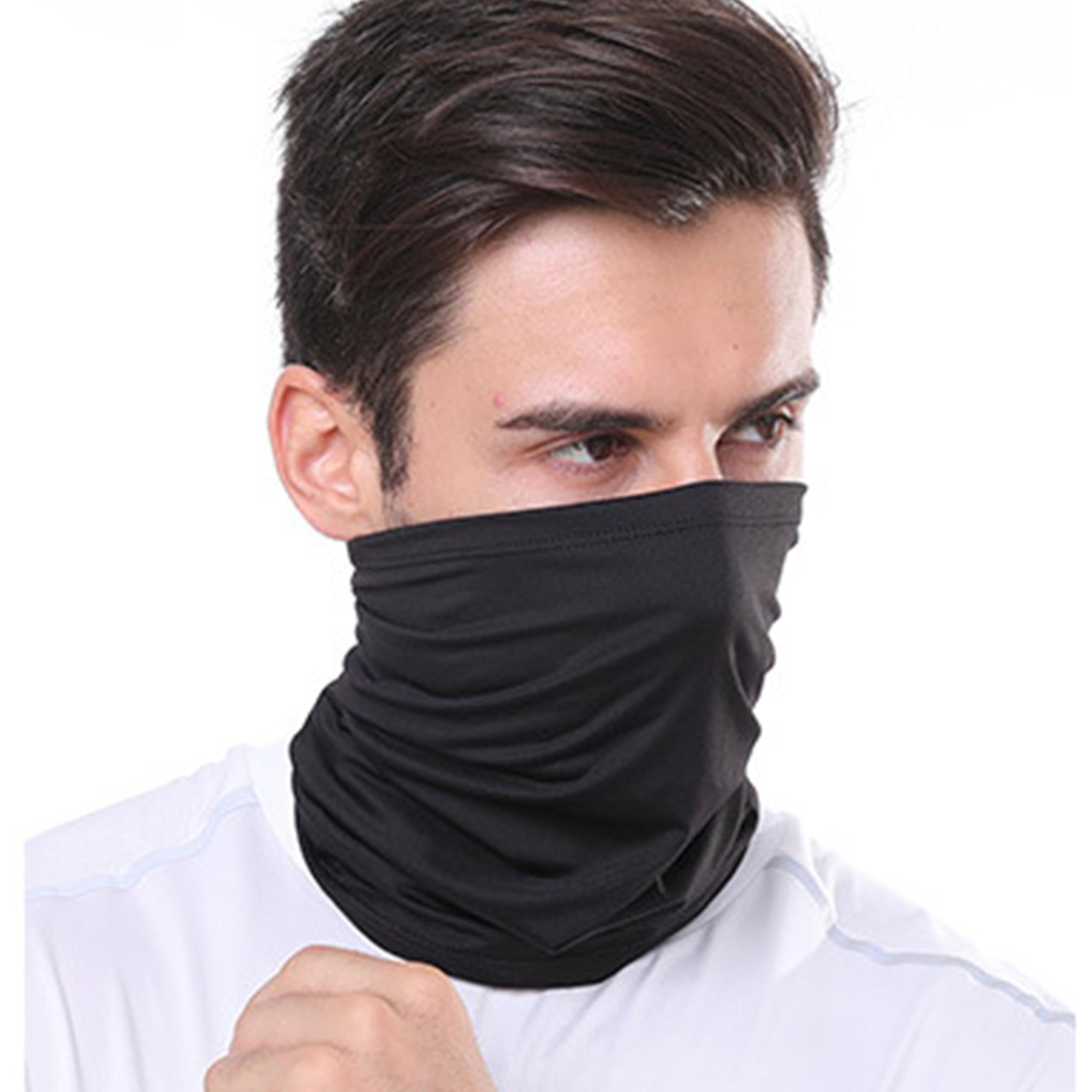 4 Pack Neck Gaiter Reusable for Sun Protection, Personalized Seamless Tube Neck Gaiter for Men Women