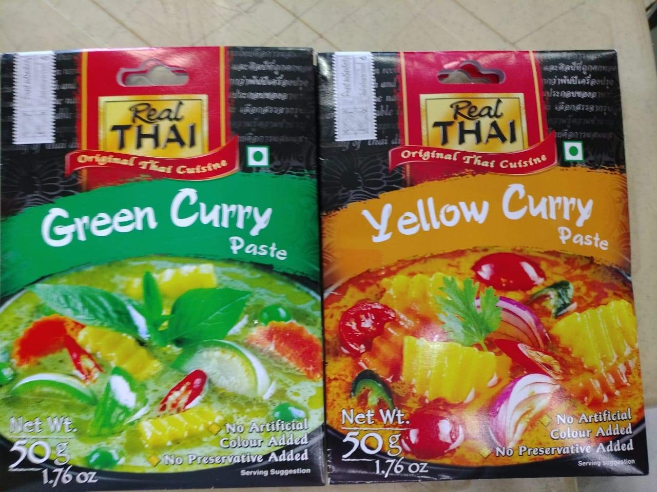 Real Thai Combo of Green Curry and Yellow Curry Paste, 50g Each (B08LK6LMPY) Amazon Price History, Amazon Price Tracker