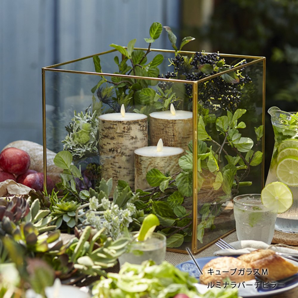 Amazon.co.jp: カメヤマキャンドルハウス キューブガラスM : ホーム