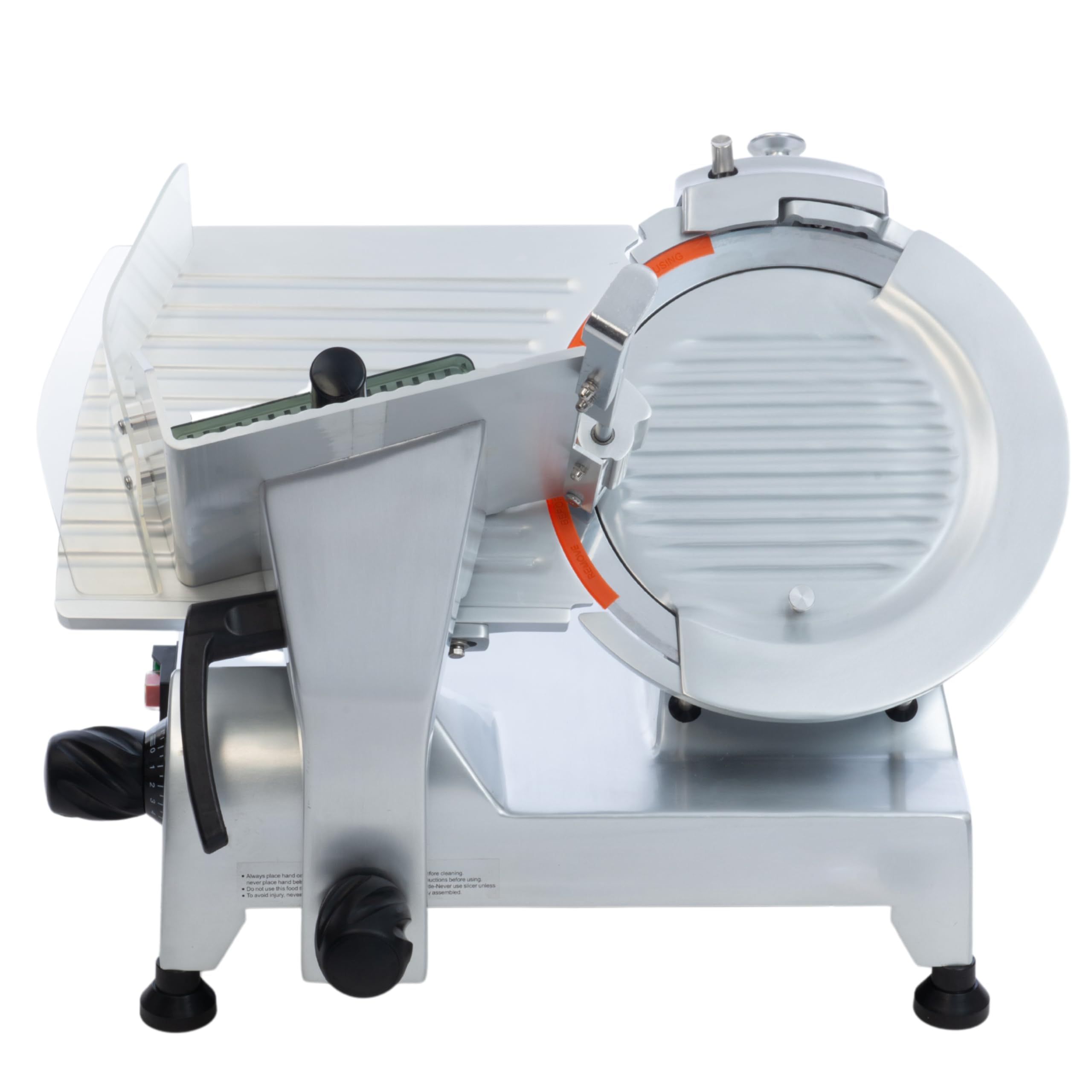 FSE SL-12L Heavy Duty Manual Gravity Feed Meat Slicer with 12' Blade, Belt-Driven, 1/2 HP