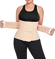QEESMEI Cinta Abdominal Pós-Parto, Faixa De Compressão Abdominal Pós-Cirúrgica Para Cesárea, Cinta De Recuperação, Suporte Para As Costas (Cor Nude, Tamanho Pequeno/Médio)