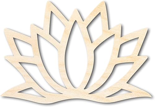 Forma de flor de loto de madera sin terminar  Artesanía  hasta 36 pulgadas 6 pulgadas  18 pulgadas