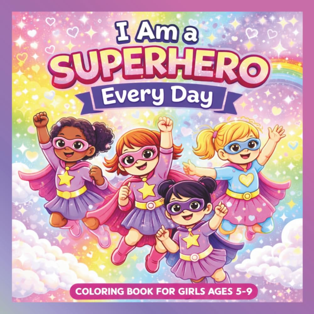 I Am a Superhero Every Day: A Cute Coloring Book About Daily Routines, Confidence and Kindness