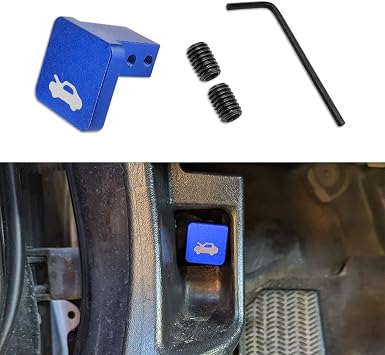 Hood Release Latch Handle Repair Kit, Hood Release Handle, Aluminum Alloy Heavy Duty Car Front Cover Puller Cable Repair Kit for Honda Civic 1996-2011, CR-V 1997-2006, Element 2003-2011