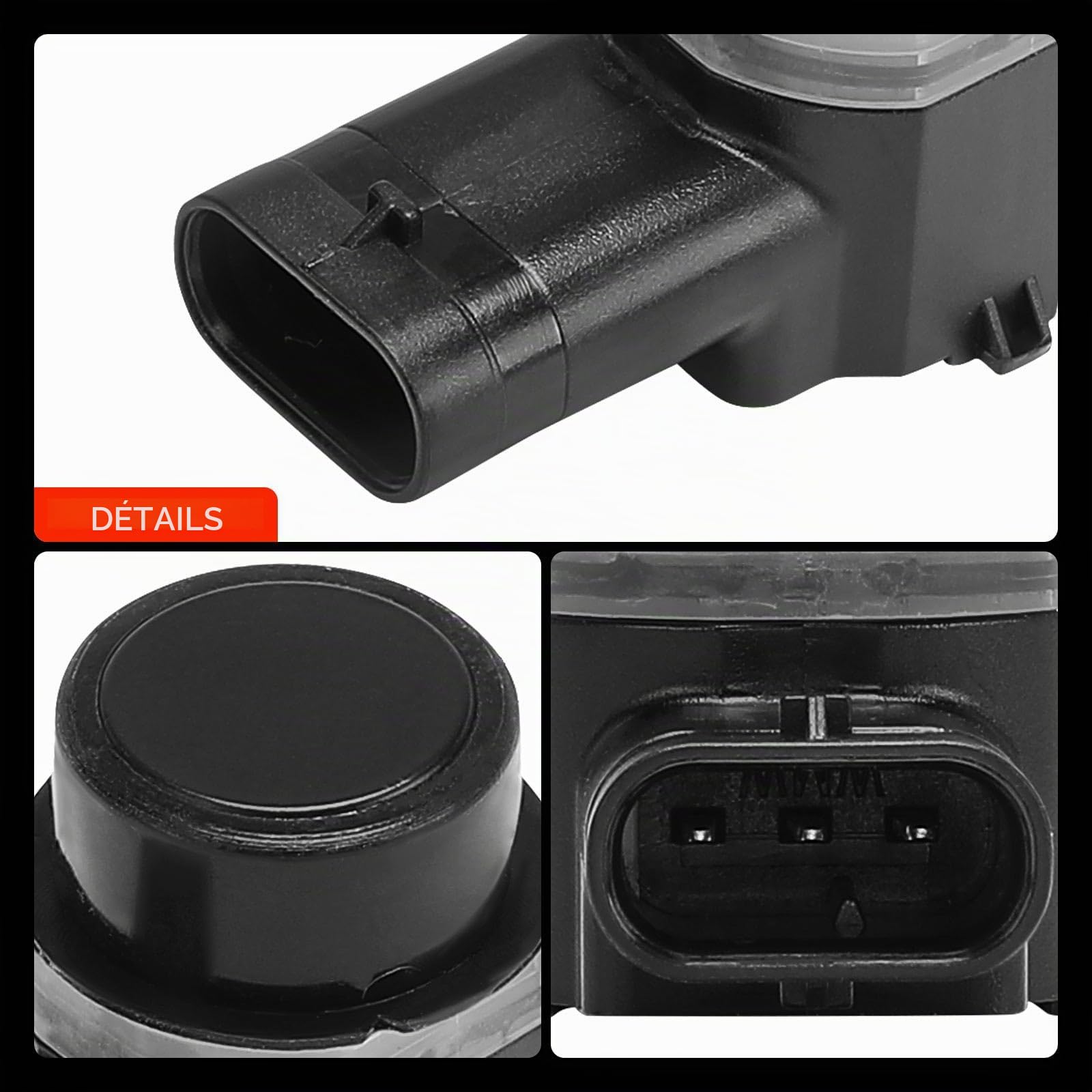 Frankberg 4x Capteur de stationnement PDC Vorne Compatible avec A3 8P1 1.2L 2003-2012 T.i.g.u.a.n 5N 1.4L 2007-2018 Toura.n 1T1 1T2 1.4L 2003-2010 Toura.n 1T3 1.2L 2010-2015 Remplacer# 1T0919275A