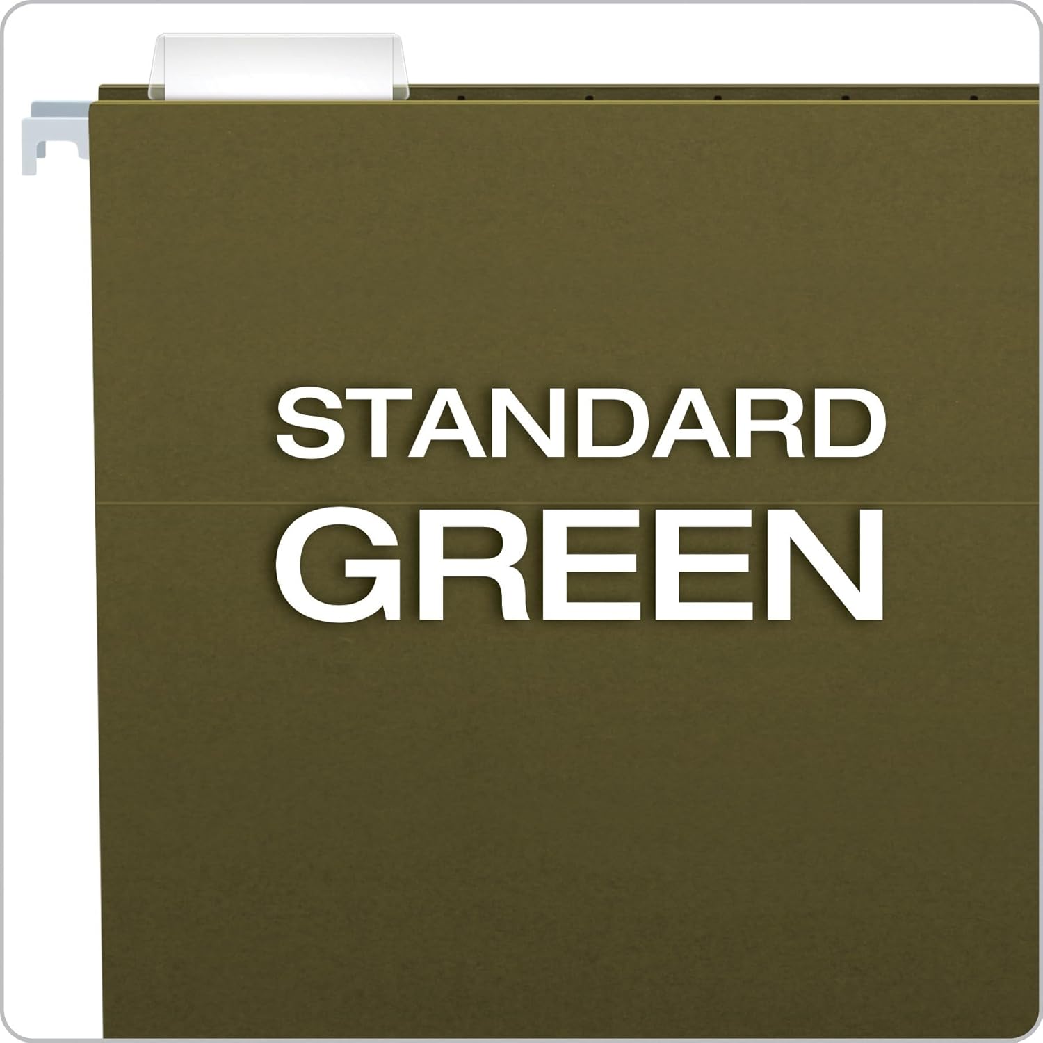 Pendaflex Hanging File Folders, Letter Size, Standard Green, 1/5-Cut Adjustable Tabs, 25 Per Box (81602), Standard Green - 1/5 Tabs - Image 3