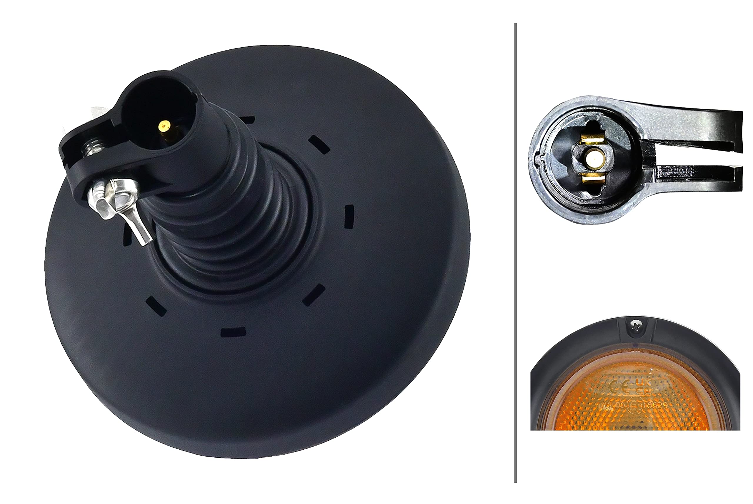 HELLA VALUEFIT 2XD 357 980-011 LED-Luce identificazione lampeggiante, Slim, 12/24V, Bocchettone di tubo, flessibile