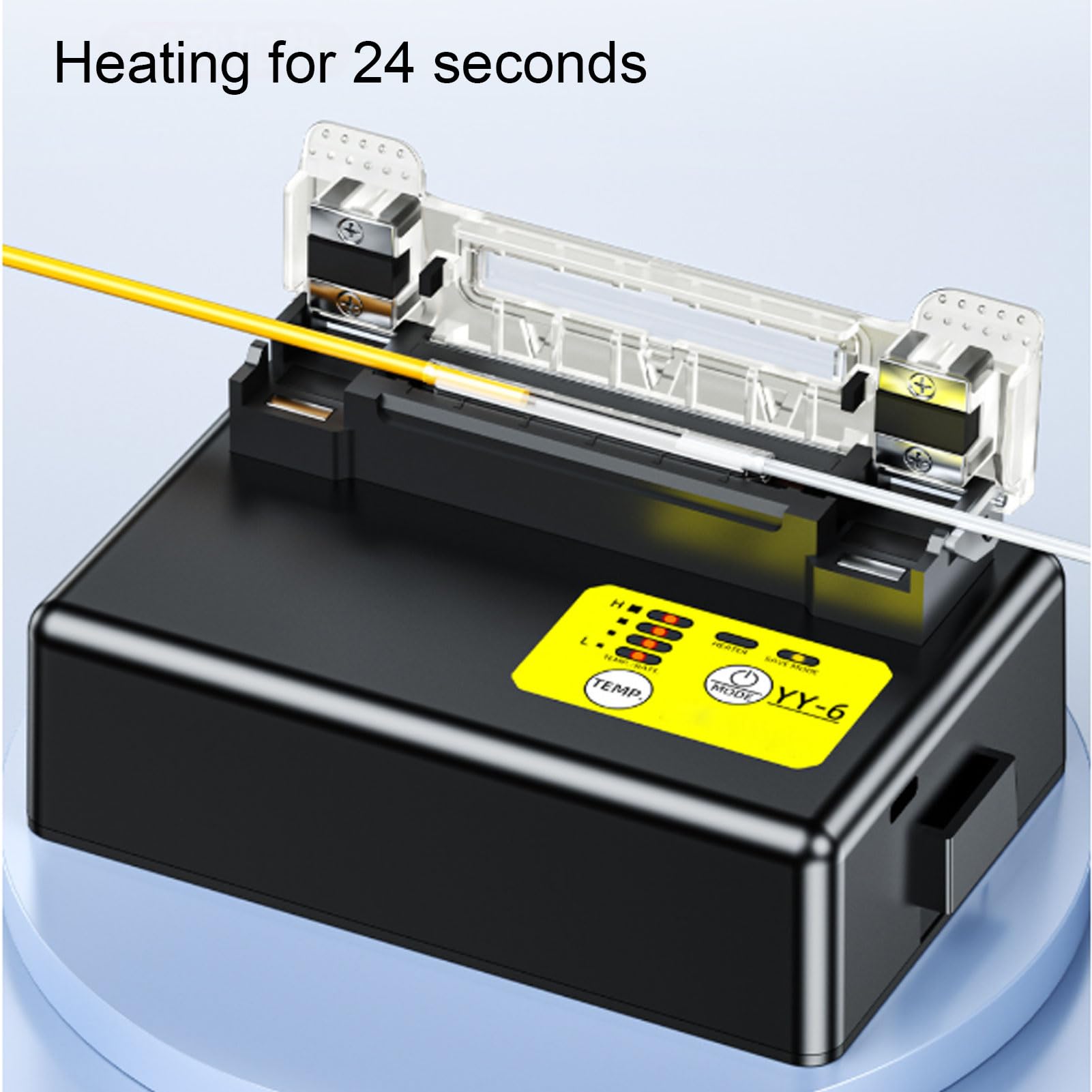 Fafeicy Splicer Heizung Externer Schrumpfschlauch Heizofen Glasfaser-Spleißmaschinenzubehör mit Wiederaufladbarem Li-Ionen- für Glasfaser-Fusionsspleißen Im Freien