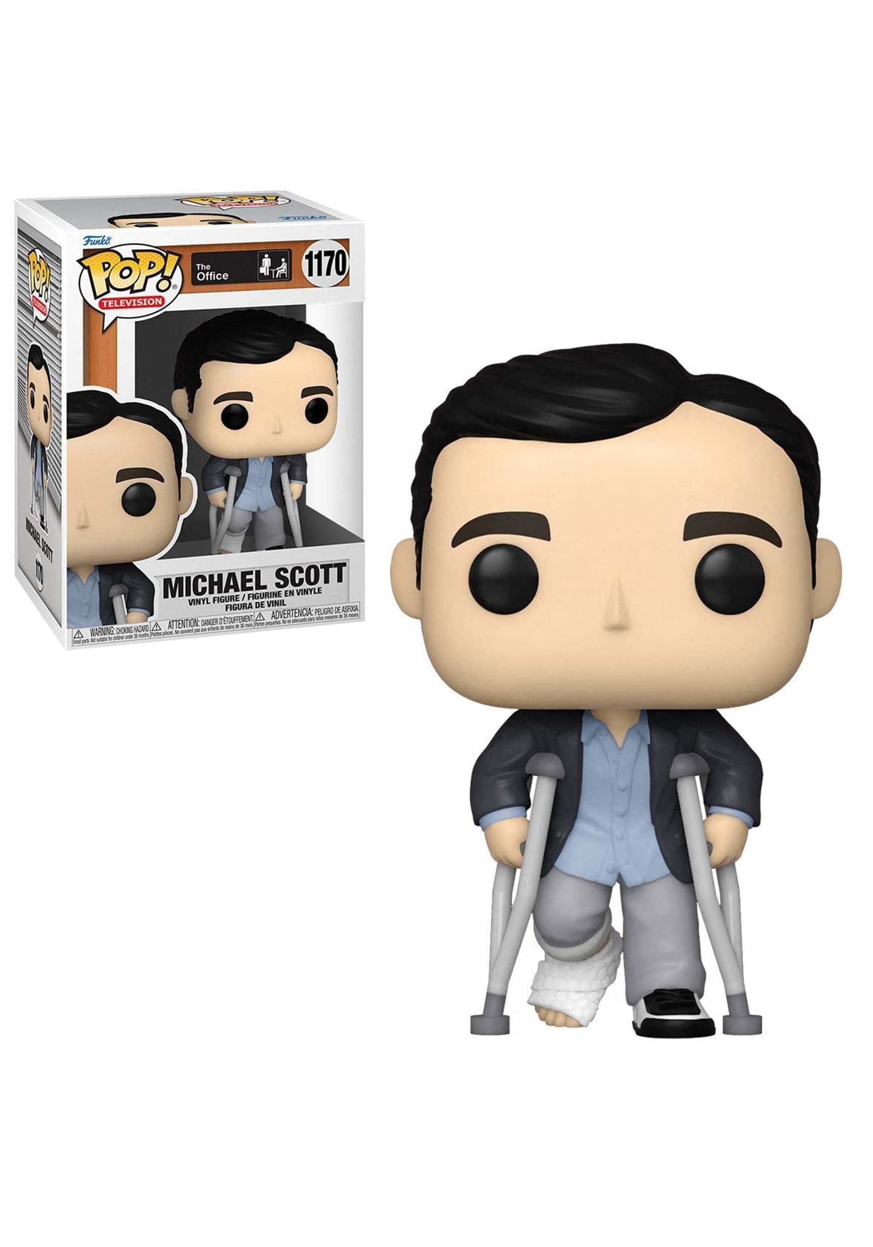 POP! TV: the Office - Michael Scott Standing With Crutches - Collectable Vinyl Figure - Gift Idea - Official Merchandise - Toys for Kids & Adults - TV Fans - Model Figure for Collectors