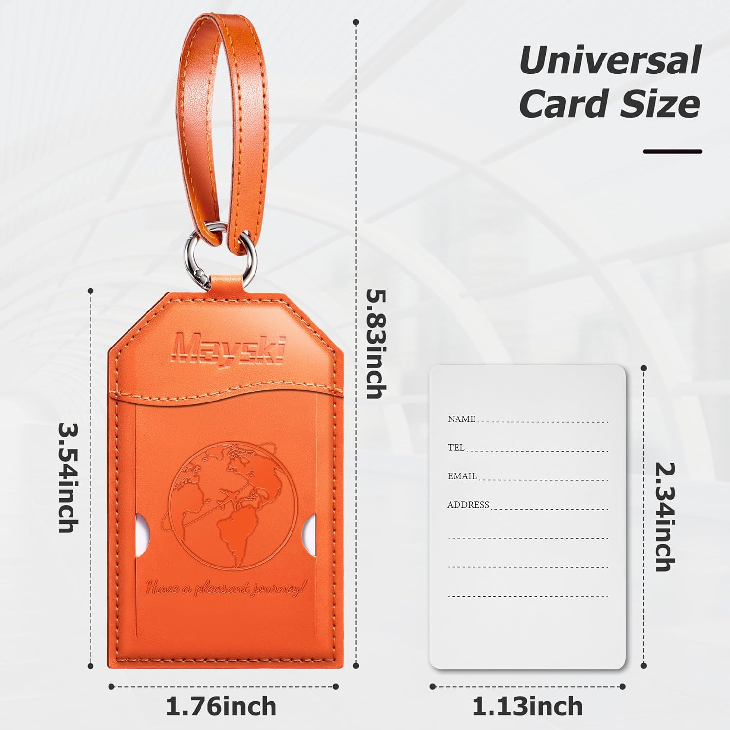 La Tags, TSA Appd Suitcase Bag Tags with Ne ID Card,