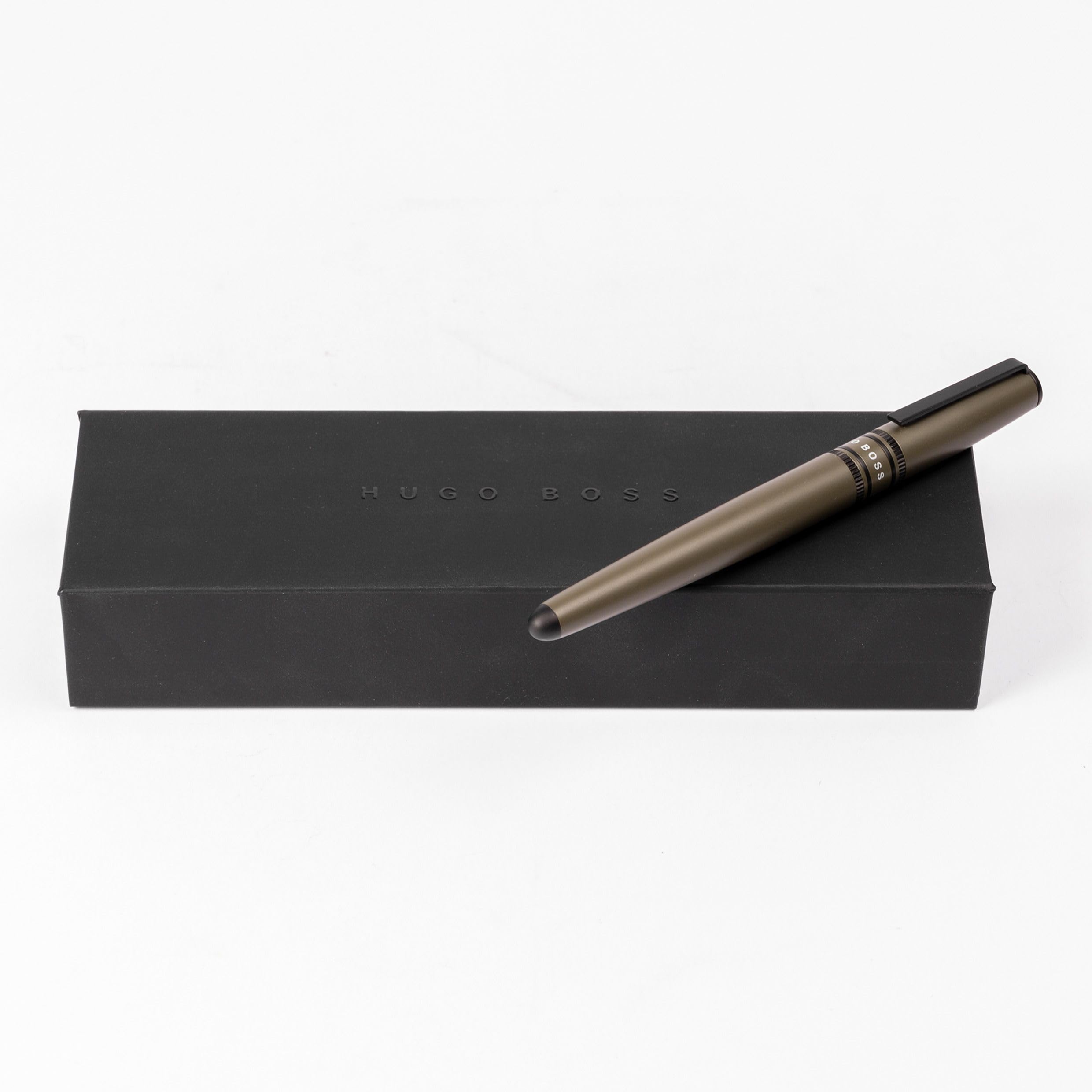 Hugo Boss Ballpoint pen Gear Minimal Black & Chrome