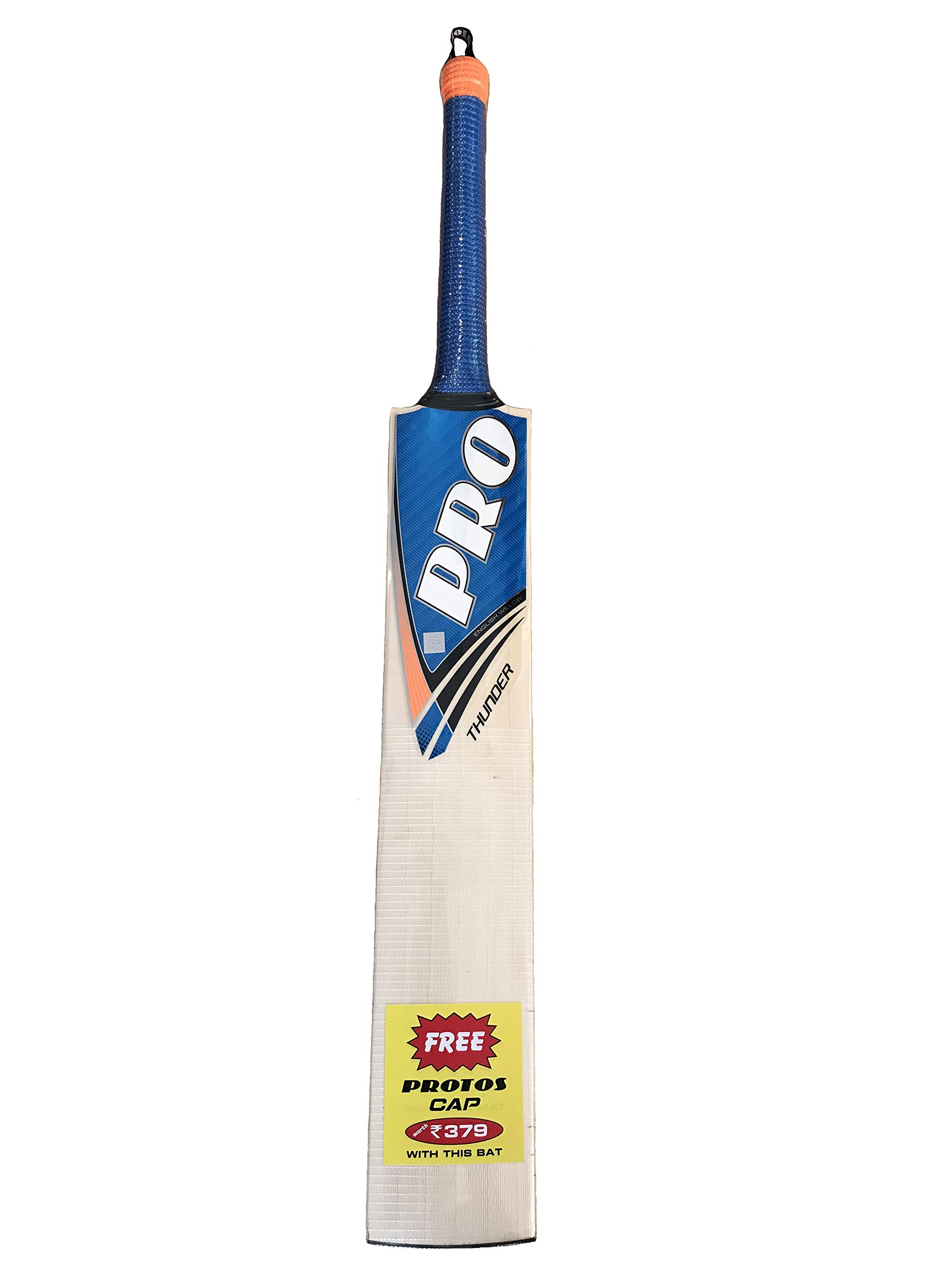 Quality Play Protos Thunder English Willow Cricket Bat Full Size