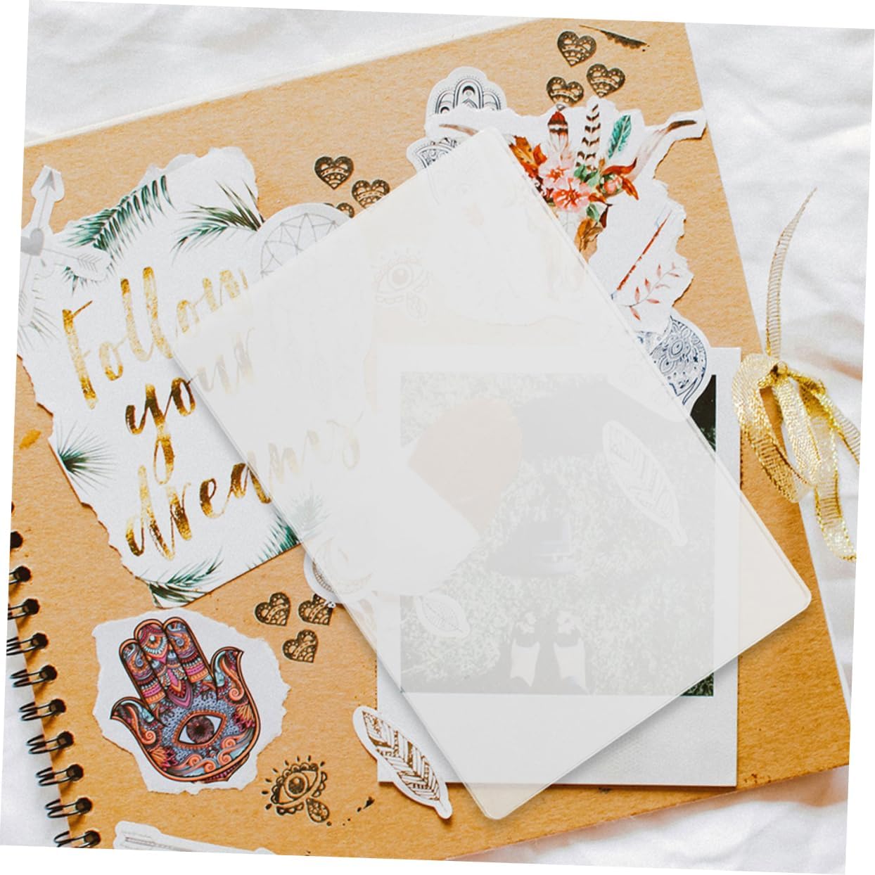Gogogmee Die Cutting Pad for Embossing Transparent Acrylic Cutting Mat Accessory for Paper Crafting Durable Pressure Plate for DIY Projects and Die Cut Machines