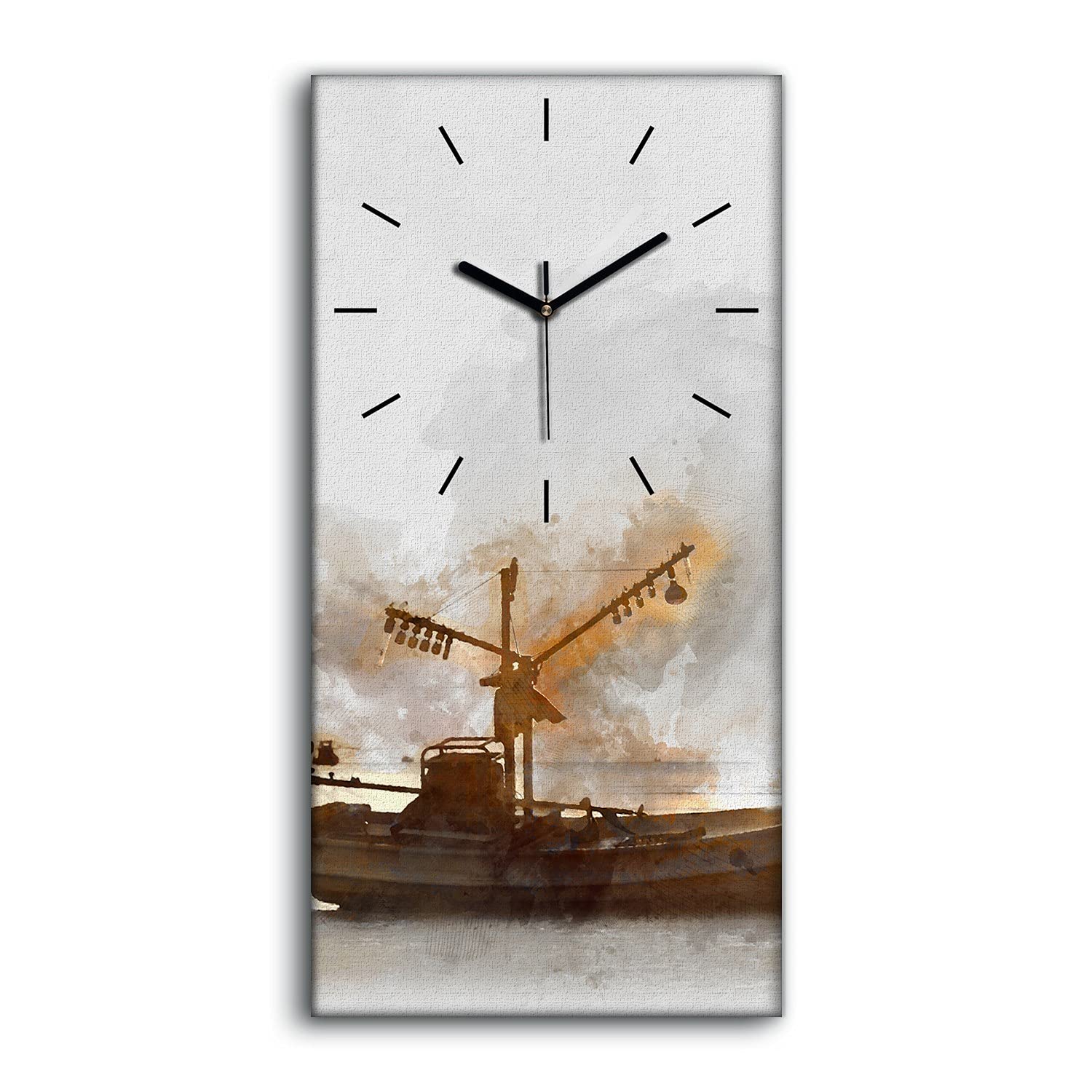 Horloge sur toile silencieuse sans tic tac pour un sommeil paisible dans la chambre 30x60cm