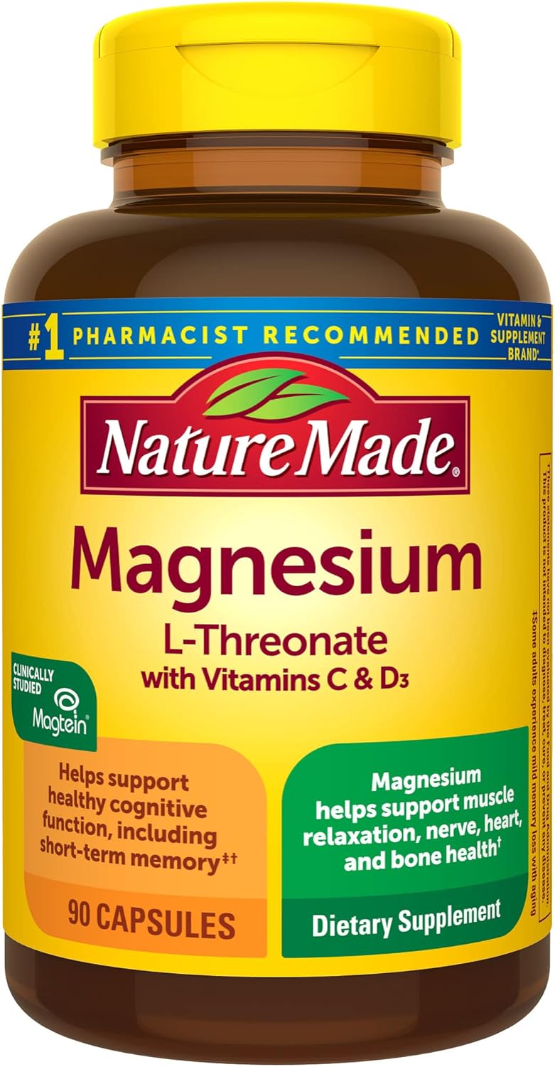 Nature Made Magnesium LThreonate with Vitamin C & Algeria Ubuy