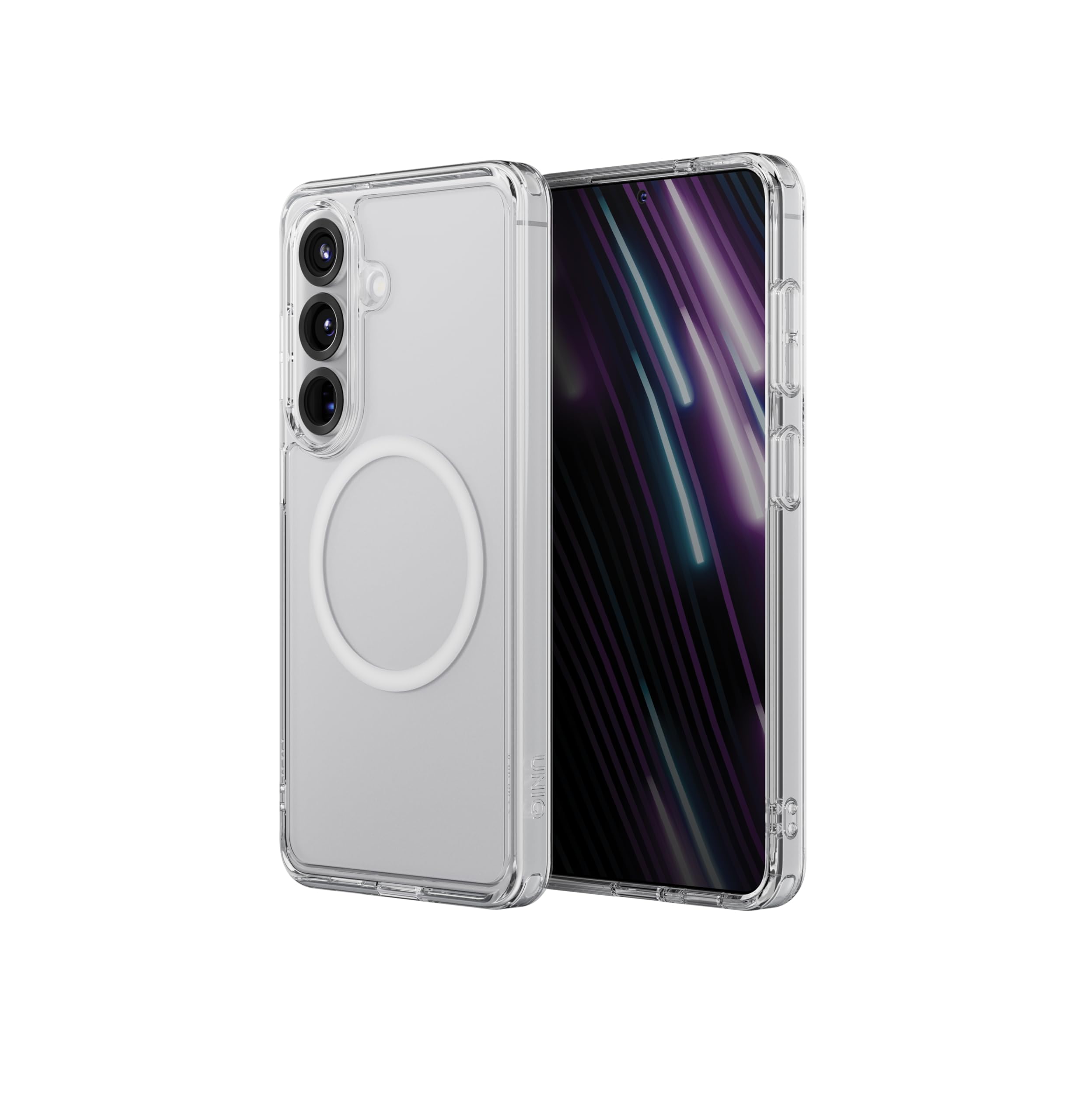 UNIQ LIFEPRO Xtreme - Custodia per Samsung Galaxy S26 (trasparente), protezione contro le cadute da 2,4 m, angoli AirLite rinforzati, ritaglio preciso del pulsante di acquisizione, retro trasparente
