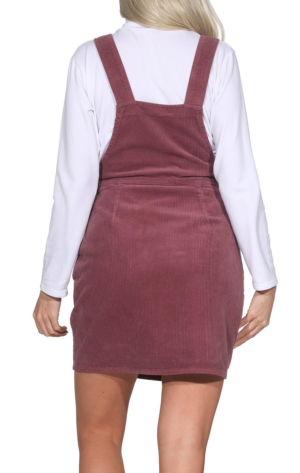 ONLY Damen kurzer Cord Latzrock Minirock mit Trägern ONLAmazing Spencer
