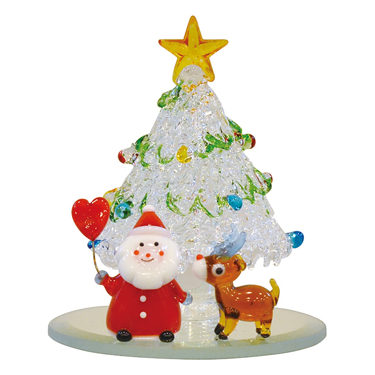 Amazon.co.jp: かわいい手作り ガラス細工 クリスマス オーナメント