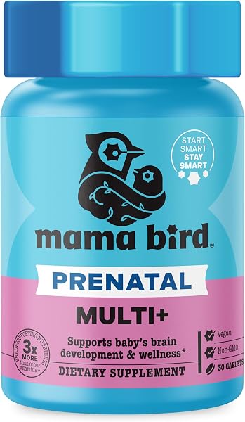 Mama Bird - Prenatal Multi+ (30 Servings) Prenatal Vitamins for Women - 30+…