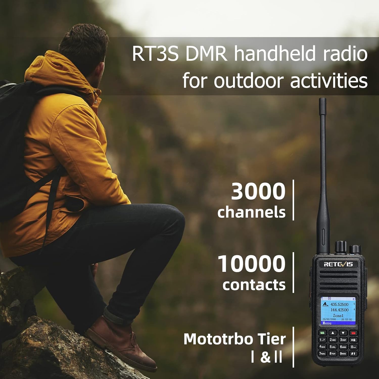 70% Off Everything Retevis RT3S DMR Radios, Long Range Dual Band Two Way Radio, Digital and Analog Walkie Talkies, 3000 Channels 10000 Contacts Recording, 2000mAh Rechargeable Handheld for Outdoors (Black 1 Pack) Super Cheap 🛒 Retevis RT3S DMR Radios, Long Range Dual Band Two Way Radio, Digital and Analog Walkie Talkies, 3000 Channels 10000 Contacts Recording, 2000mAh Rechargeable Handheld for Outdoors (Black 1 Pack)