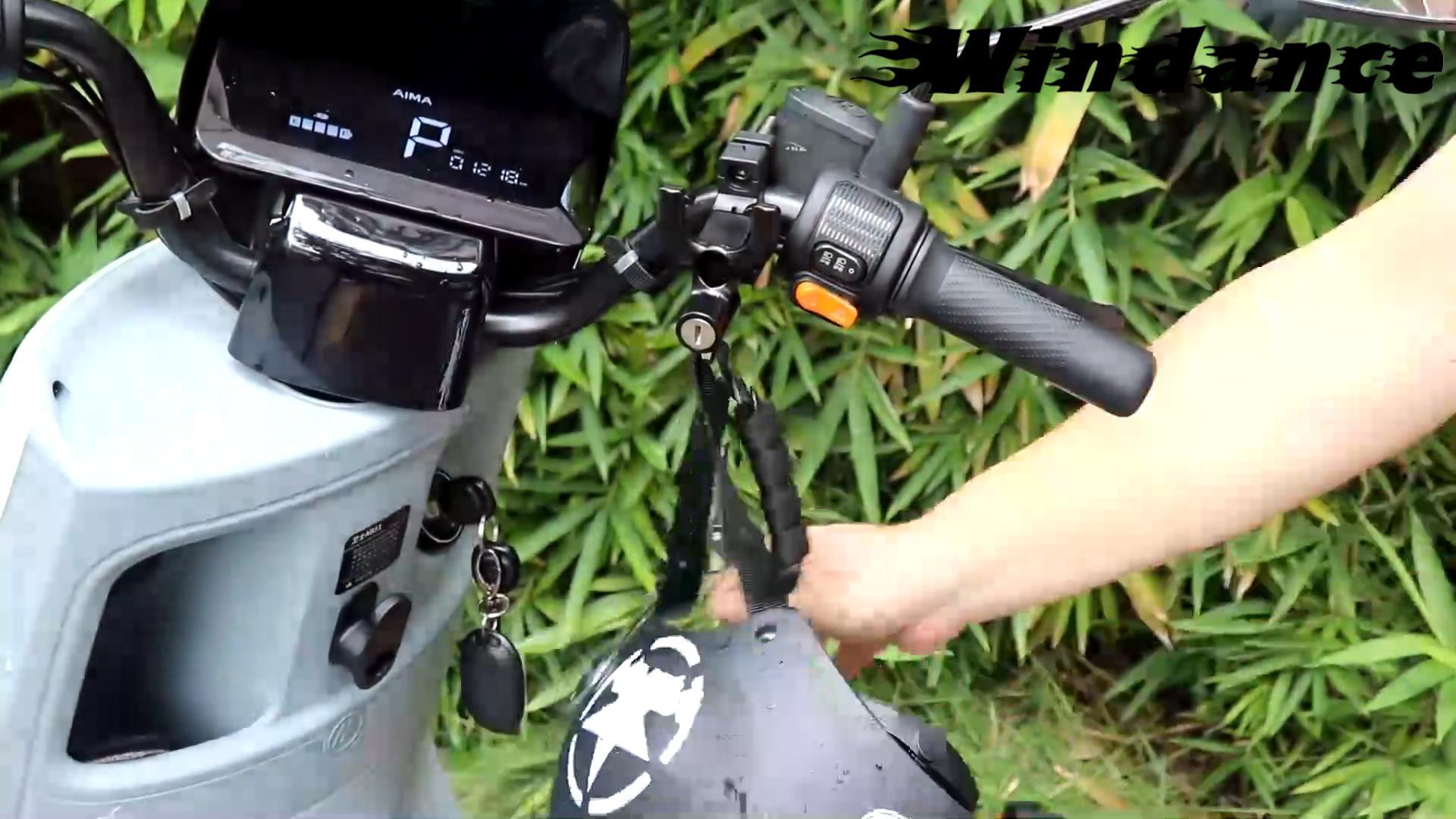 Windance Motorcycle Helmet Lock With Tube Clamp - Anti-Theft Handlebar Hook For Bike & Scooter
