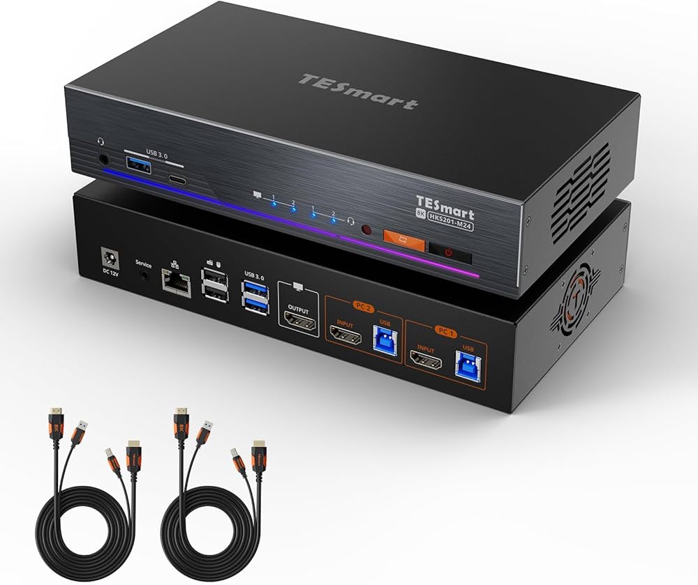 Amazon.co.jp: TESmart 8K@60Hz 2入力1出力 HDMI KVMスイッチ 2 Amazon.co.jp: TESmart 8K@60Hz 2入力1出力 HDMI KVMスイッチ 2