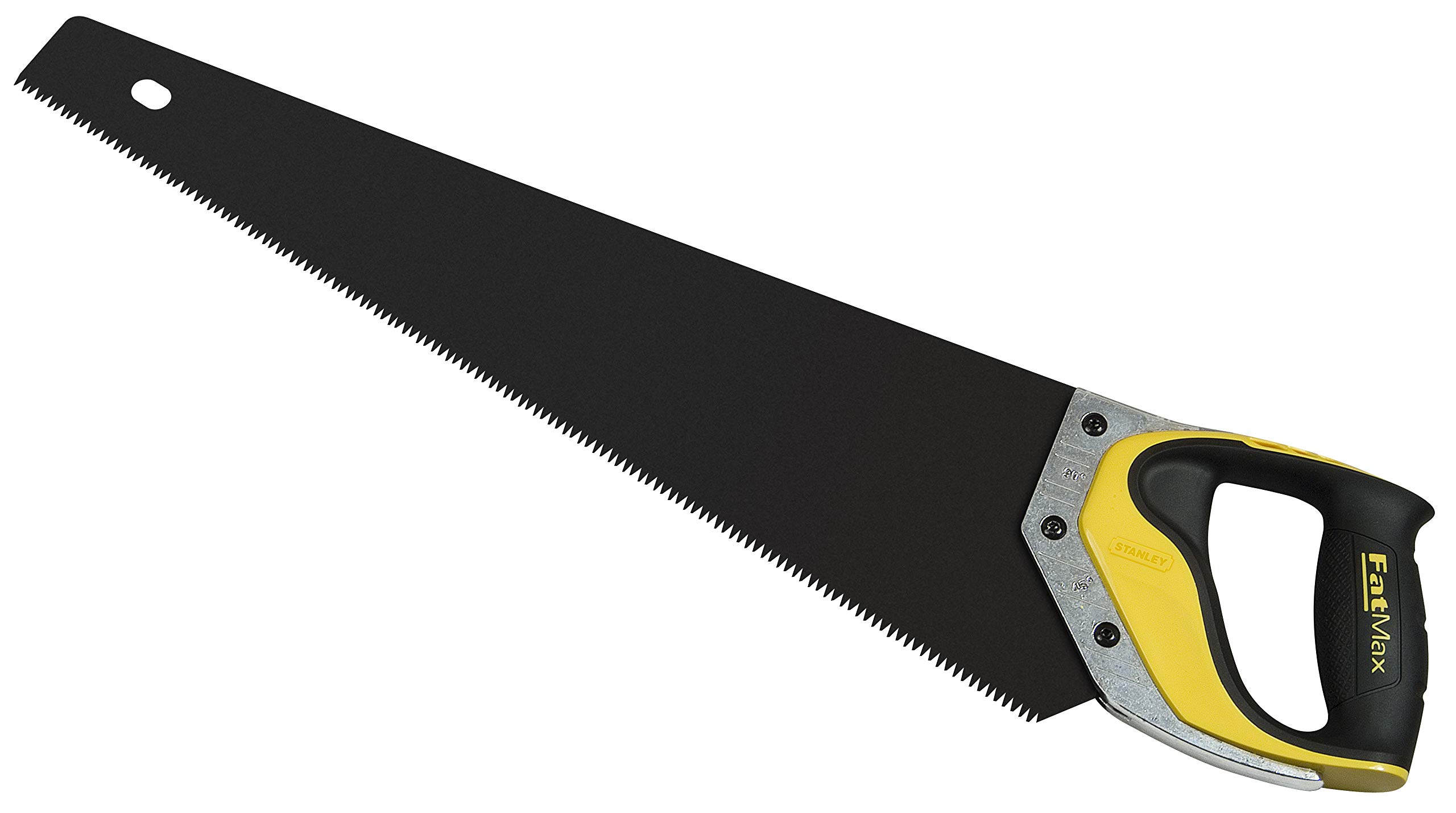 STANLEY FATMAX Serrucho Gen2, Longitud 500mmx1mm, corta hacia delante y atrás, capa de Appliflon para reducir atascos, 7 dientes por pulgada, mango ergonómico, 2-20-529