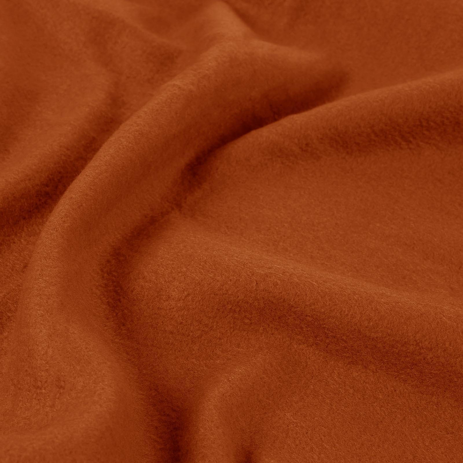 Dreamscene Fleece Throw Blanket for Bed Soft Warm Cosy Plain Burnt Orange Throw Over Sofa Outdoor Blanket Lightweight Fluffy Single Fleece Blankets - Image 4