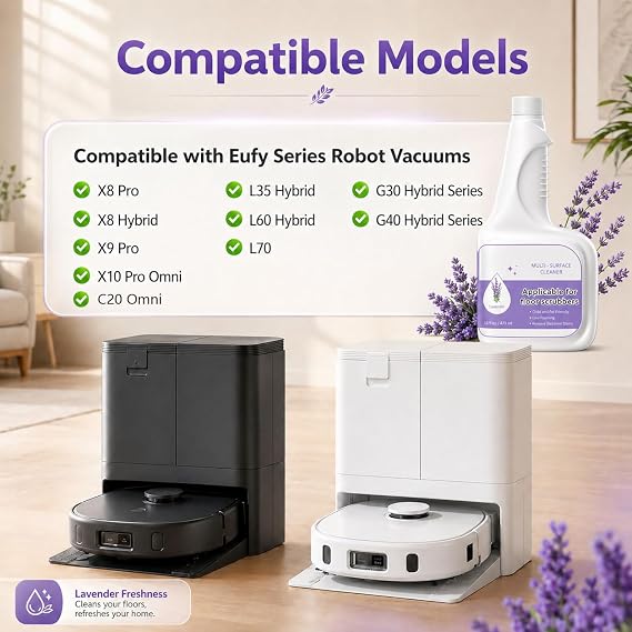 Floor Cleaning Solution Compatible with Eufy : Lavender Scent