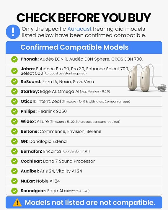 Avantree Audikast 4 Auracast & Bluetooth TV Transmitter for Headphones