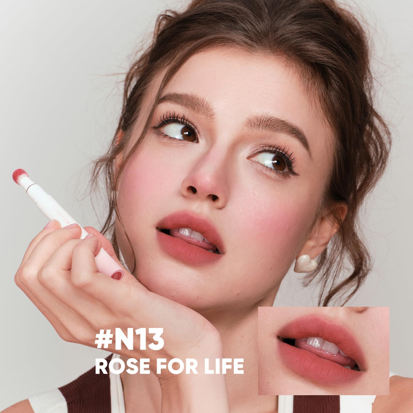 JUDYDOLL Matte Lip Cream, Smooth & Long-Lasting Velvet Lip Gloss, Red Lip Mud Non-fading Non-stick Cup, Cosmetics Makeup Care ()