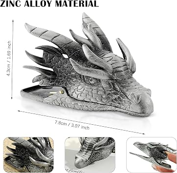 Retro Dragon Head Bookmark(Silver)