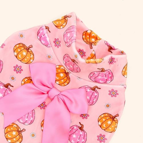 Miniatura 86 de CuteBone - Vestido de terciopelo para perro, cuello alto, falda de cachorro de búfalo rojo, traje de mascota, ropa de gato con lazo para el pelo