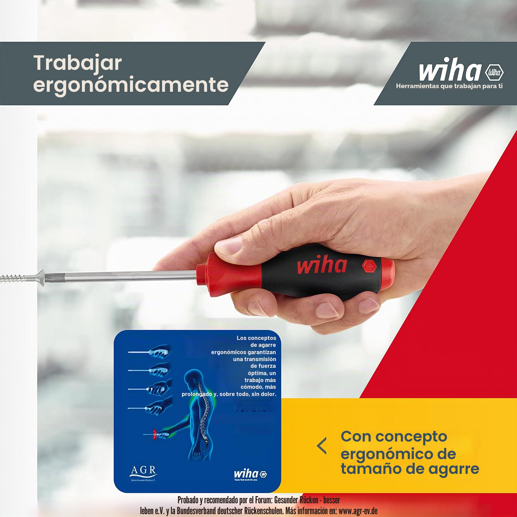 Wiha Juego de destornilladores SoftFinish® TORX®, de 6 unid. (07155)