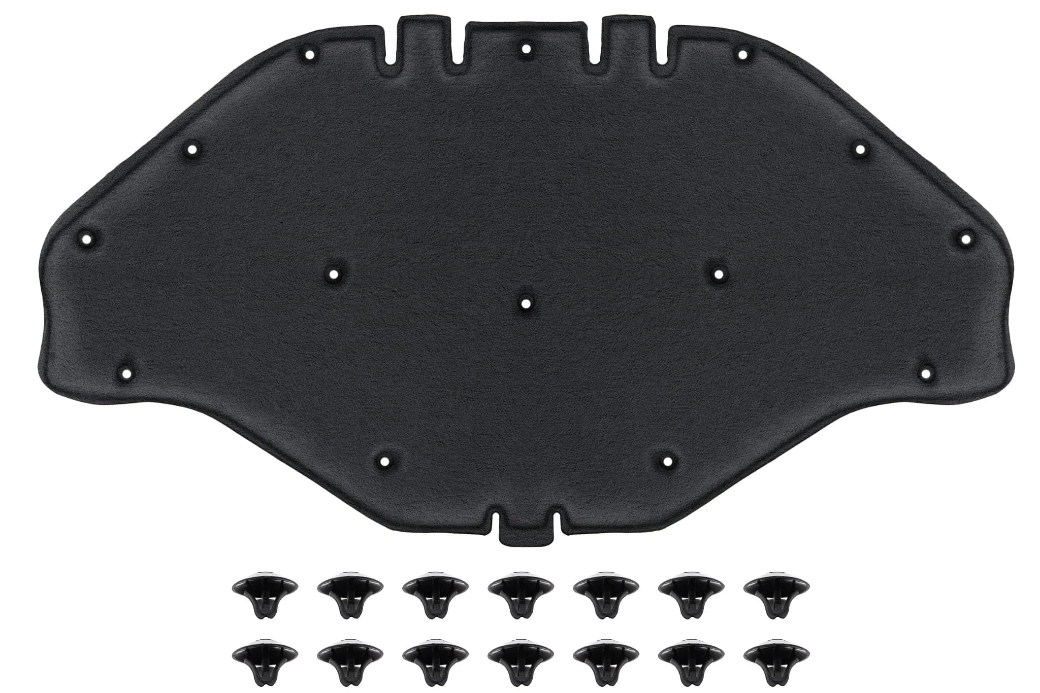 GEPCO Motorhaubendämmung Motorraumdämmung Dämmmatte Motorhaube mit Clips kompatibel mit MERCEDES ML W166 2011–2015, GLE W166 2015–2019, GL X166 2012–2015, GLS X166 2015+ A1666820126