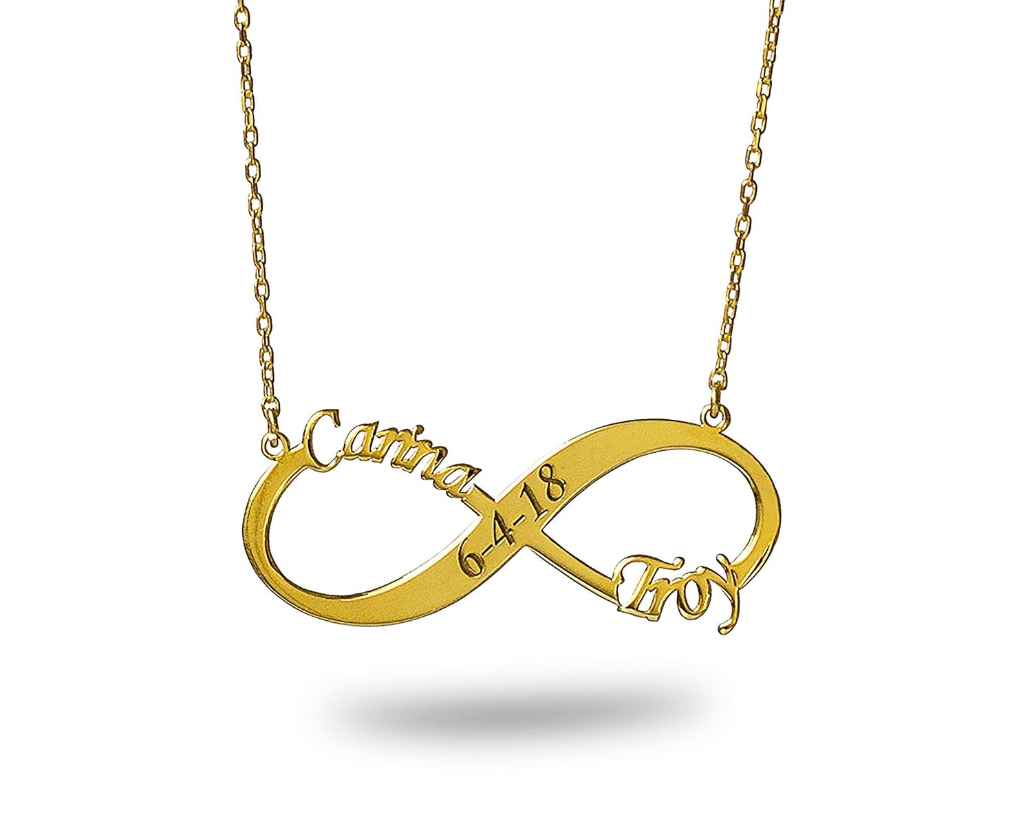Handmade Infinity Name Necklace, Custom 