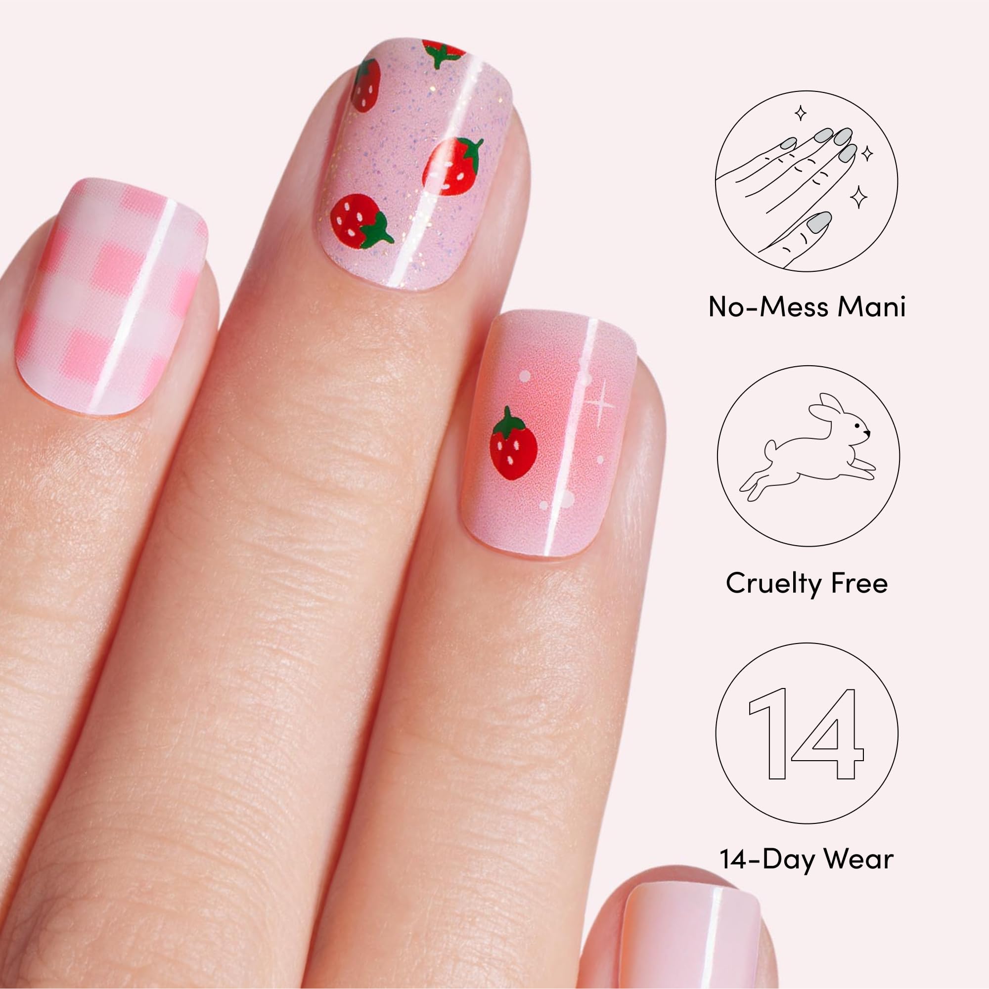 Amazon.com: Dashing Diva Glaze Nail Strip Duo - Eat Your Fruits