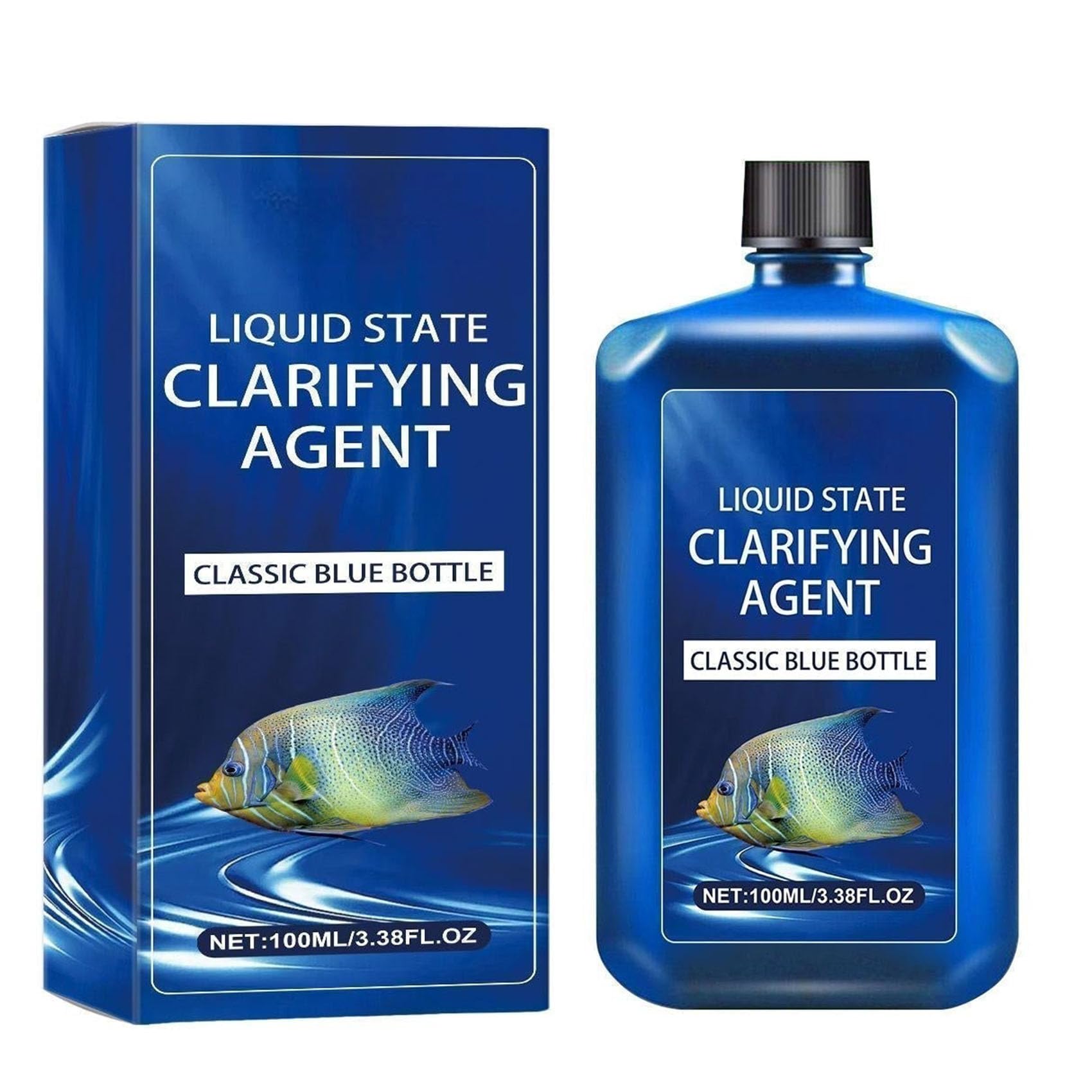 Fast-Acting Aquarium Water Clarifier, Powerful Freshwater Aquarium Water Purification Clarifier - Clears Cloudy Fish Tank, Liquid State Clarifying Agent, Safe & Gentle Formula (2Pcs) — view 9