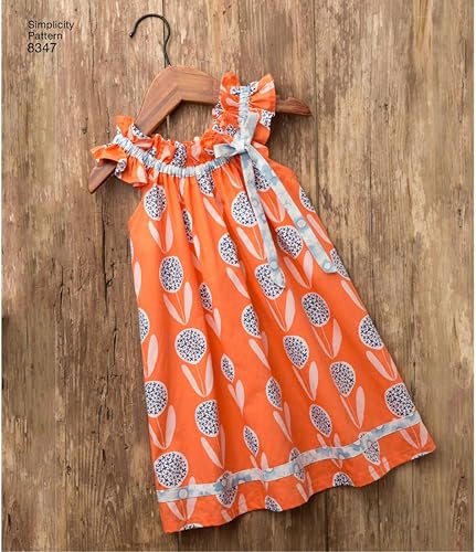 Miniatura 3 de Simplicity US8347A - Vestido para niño pequeño, capri de punto y patrones de costura de animales de peluche, tallas 12-4