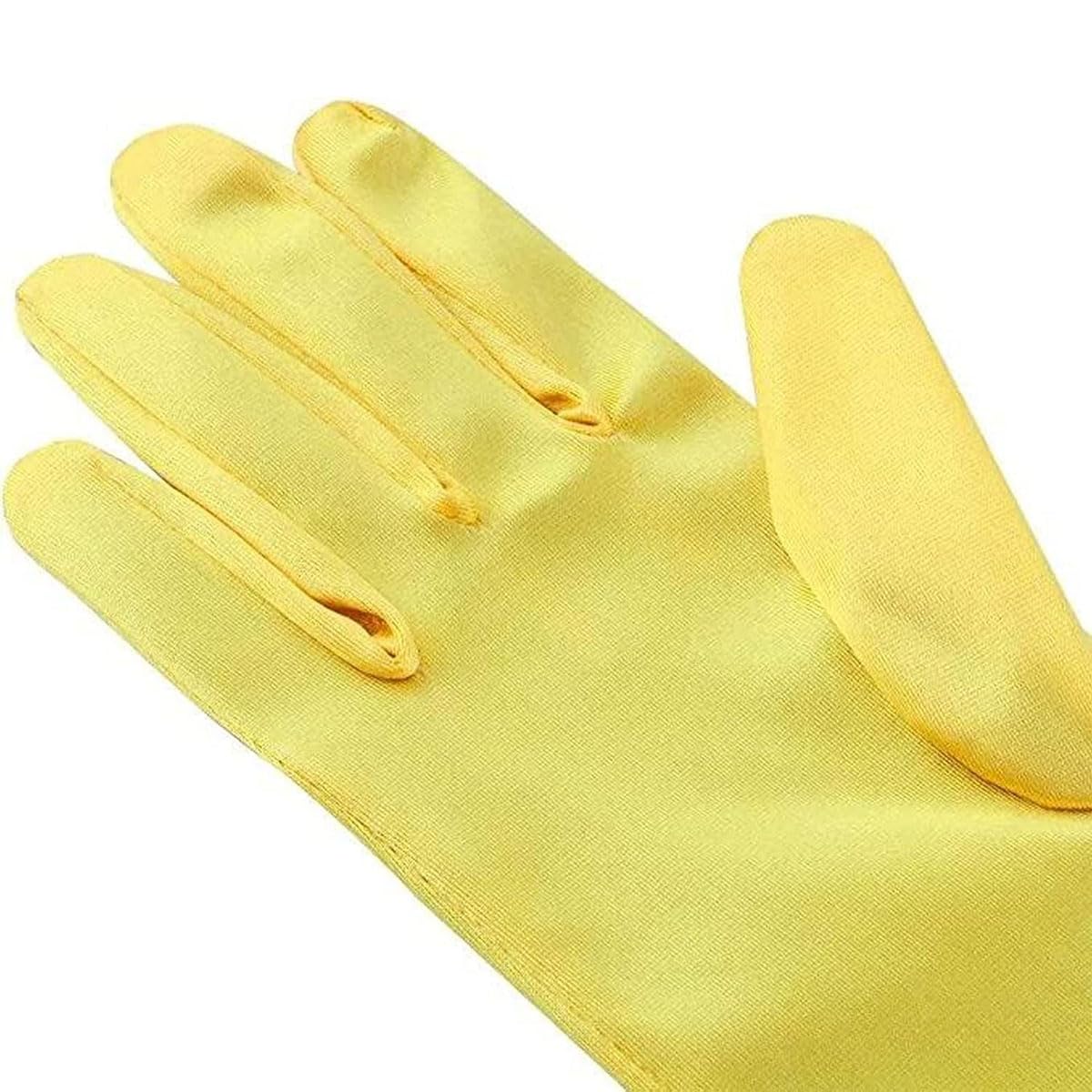 Vicloon Nuovi Costumi da Principessa Set di 7 Pezzi Dono da Tiara, Accessori per Vestire Principessa, Accessori Diadema, Guanti, Bacchetta Magica, orecchino, Collana da 3 a 9 Anni (Giallo)