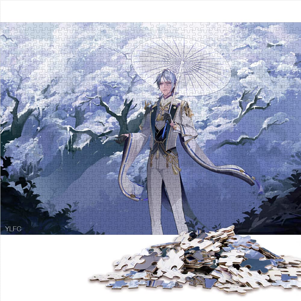 1000 Piece Puzzle For Adults Adventure Games Kamisato Ayato Recycled Cardboard Teens Kids 10.27x14.96inch