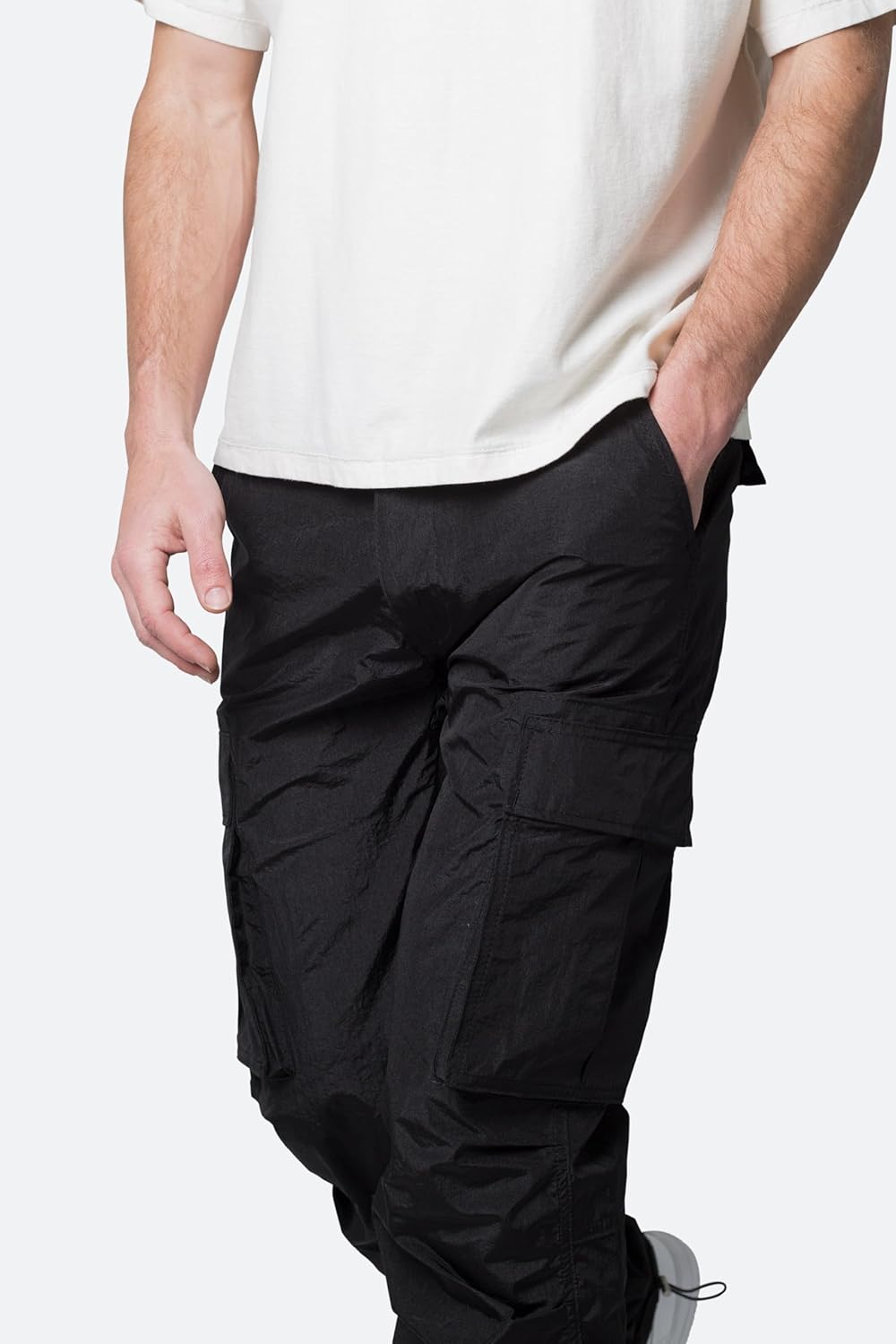 mnml Mens Mnml Men's Crinkle Cargo Pants - Image 5