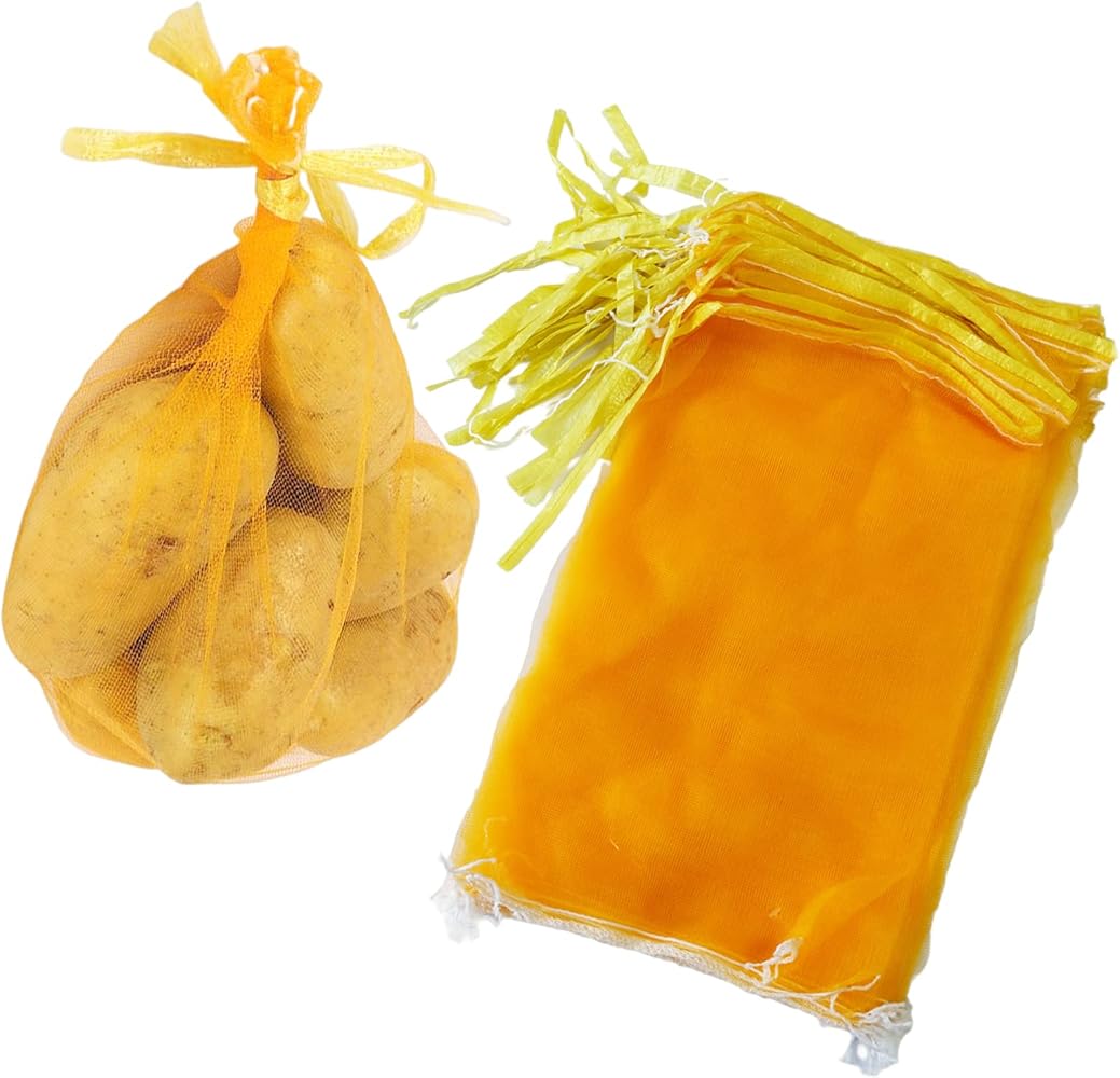 50 Sacchetti Rete Per Frutta In Plastica Rossa - 35 Cm, Per Appendere E Conservare Frutta - Foto 7