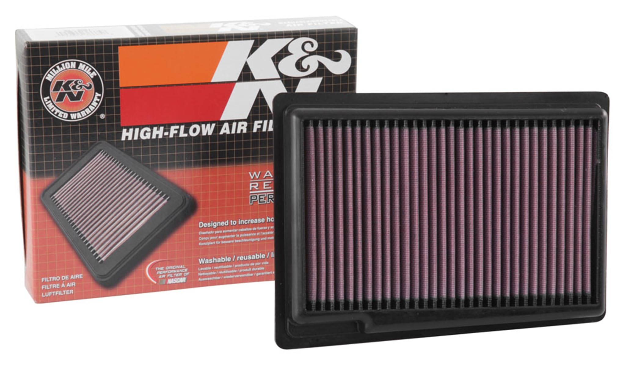 K & N filtro aria Tipo 1.3d/1.4/1.6d/1.6 2015- (33 – 3087), Rosso