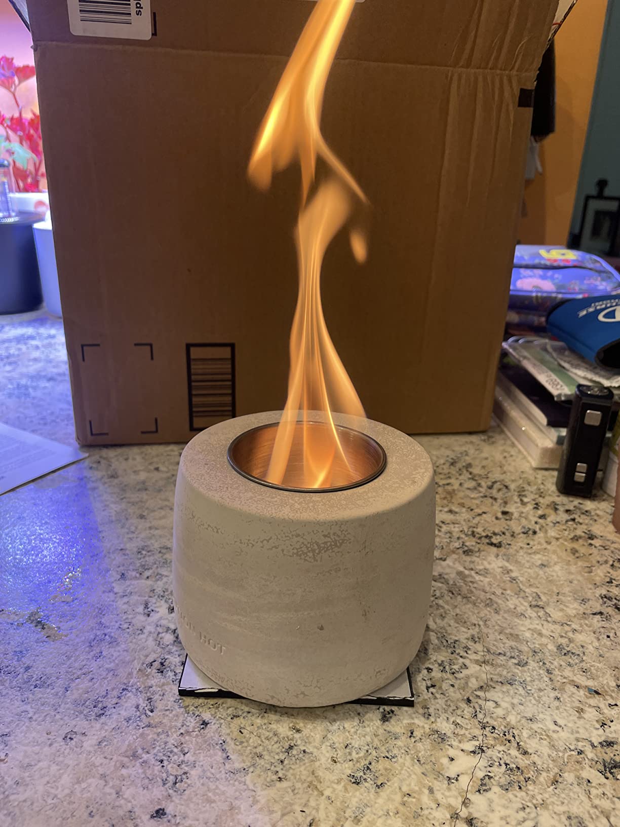 9/mo Finance Mavalzy Tabletop Fire Pit, Premium Portable Tabletop