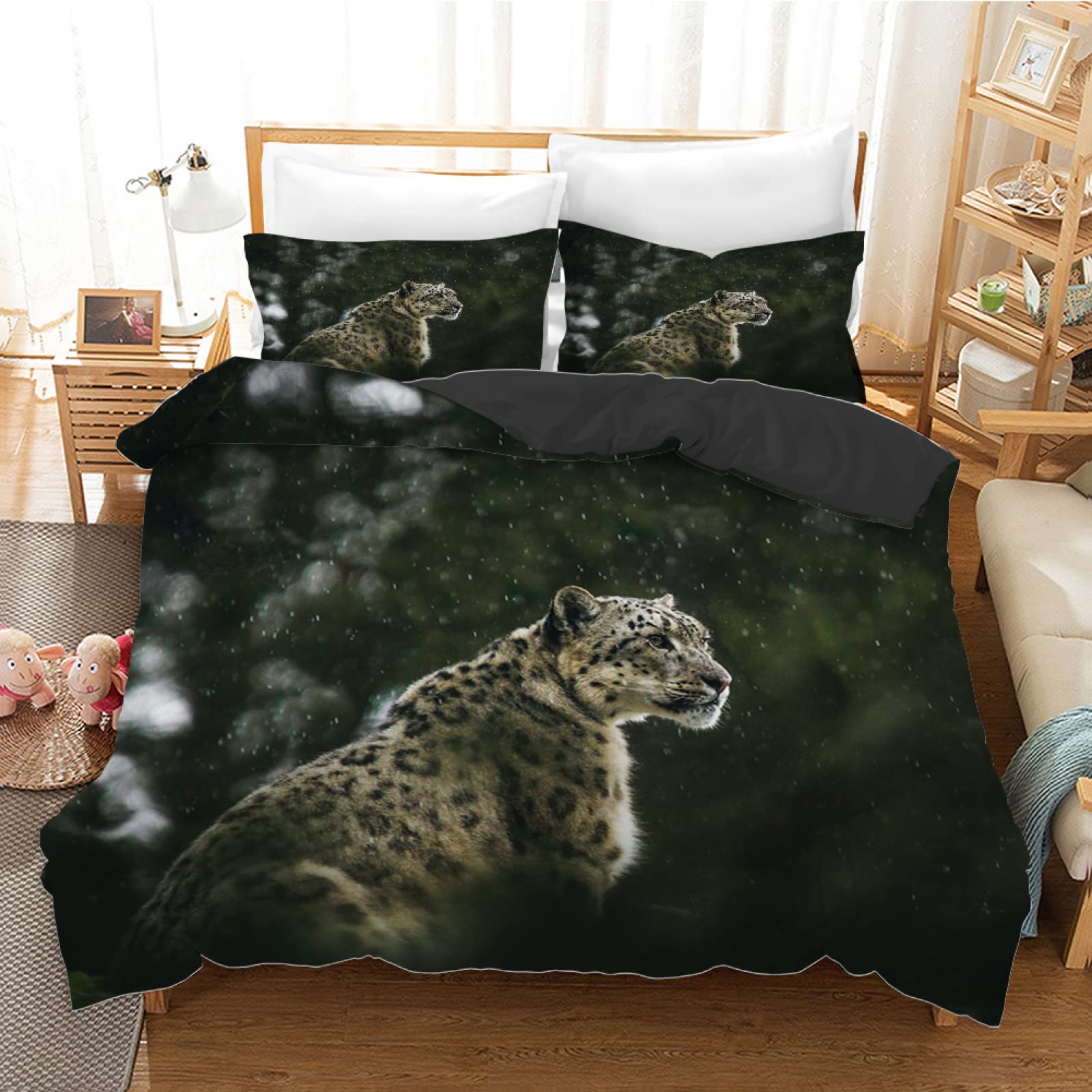 Housse de Couette Adaptée Aux Garçons Filles en Microfibre Légère 110g/㎡