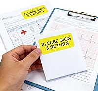 Vista 5 de 500 etiquetas de alerta e instrucciones de 1 x 2 pulgadas, etiquetas de alerta e instrucciones, gráficos médicos, calcomanías de tabla de pacientes