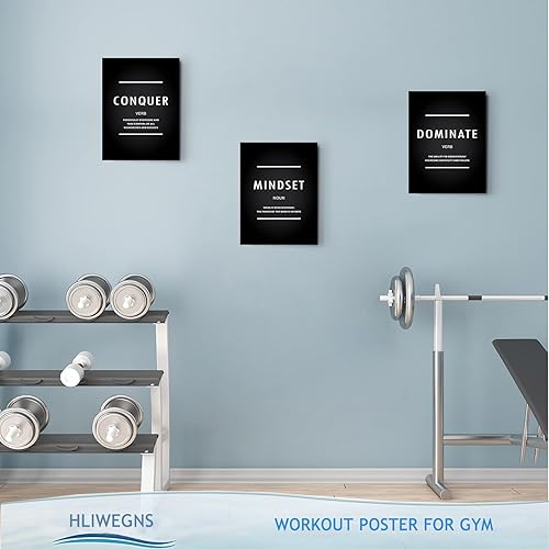 Miniatura 5 de Arte de pared motivacional para gimnasio, poderes más fuertes, conquista, deporte, citas inspiradoras, decoración de pared, póster de afirmación